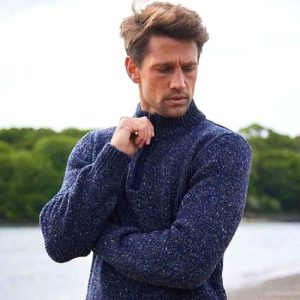 Men's Zip Neck Jumper