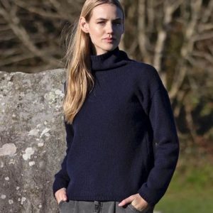 Women's Slouchy Funnel Neck Jumper