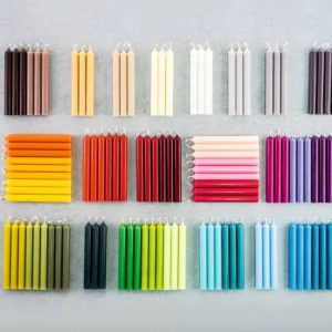 Coloured Dinner Candle H20cm 7hrs