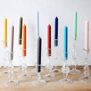 Coloured Dinner Candle H20cm 7hrs