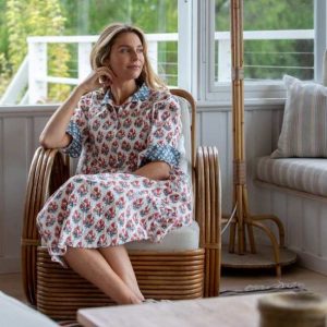 Flower Bunch Shirtdress Midi