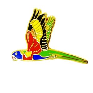 Red Parka Tasmanian Pins