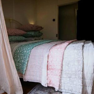 Trellis Flowers Duvet Cover King