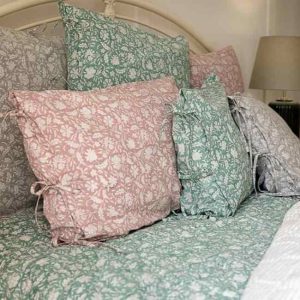 Trellis Flowers Pillow Case Euro 2