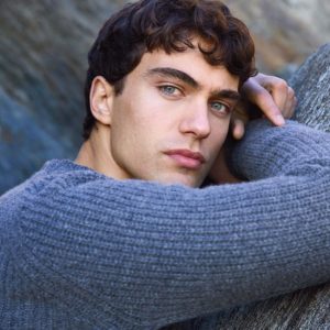 Men's Ribbed Crew Neck Jumper Geelong Lambswool