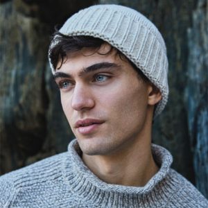 Chunky Hat with Ribbed Turn Up Mulesing Free Merino/Cashmere