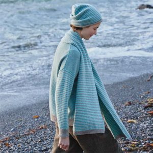 Striped Scarf Mulesing Free Merion/Cahmere