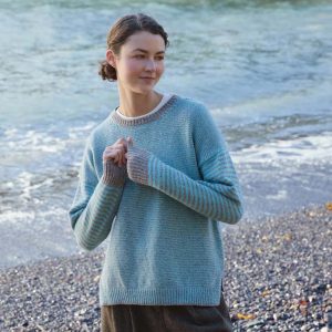 Women's Striped Crew Neck Jumper