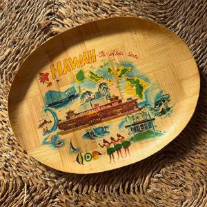 Vintage Bamboo Tray