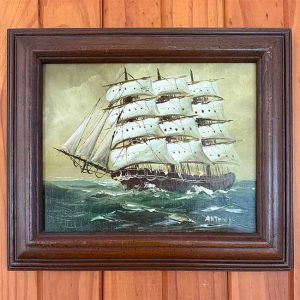 USA Framed Ship Artwork