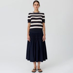 Darcey Stripe Knit Tee
