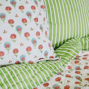 Happy Poppy Pillow Slip Pair