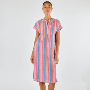 Basque Capped Sleeve Dress