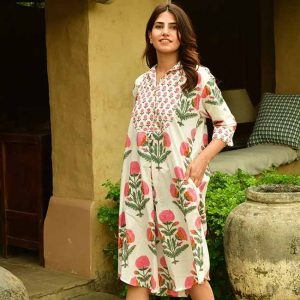 Big Marigold Shirtdress Midi