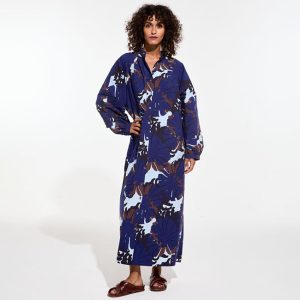 Eulalie Pavot Dress - Blue